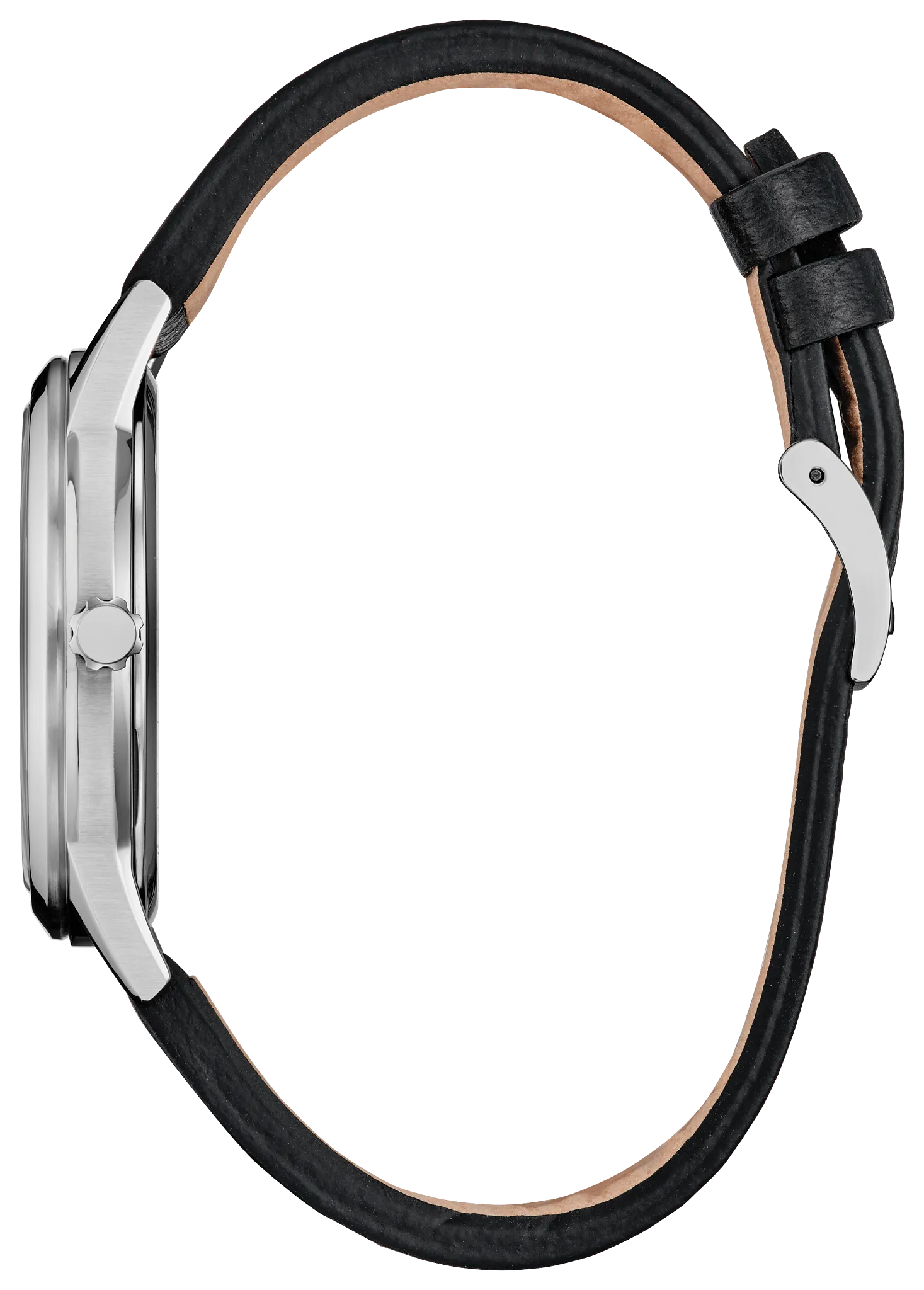 Sensational Six Road Trip Silver-Tone Dial Leather Strap FE7110